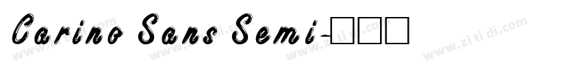 Carino Sans Semi字体转换
